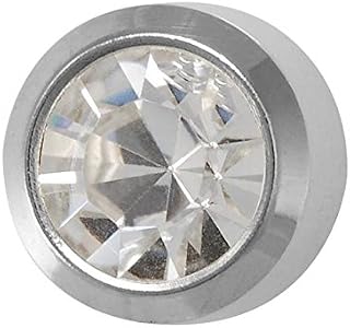 Studex April/Crystal Mini 2mm Stainless Steel Bezel Setting Ear Piercing Stud Earrings Birthstone
