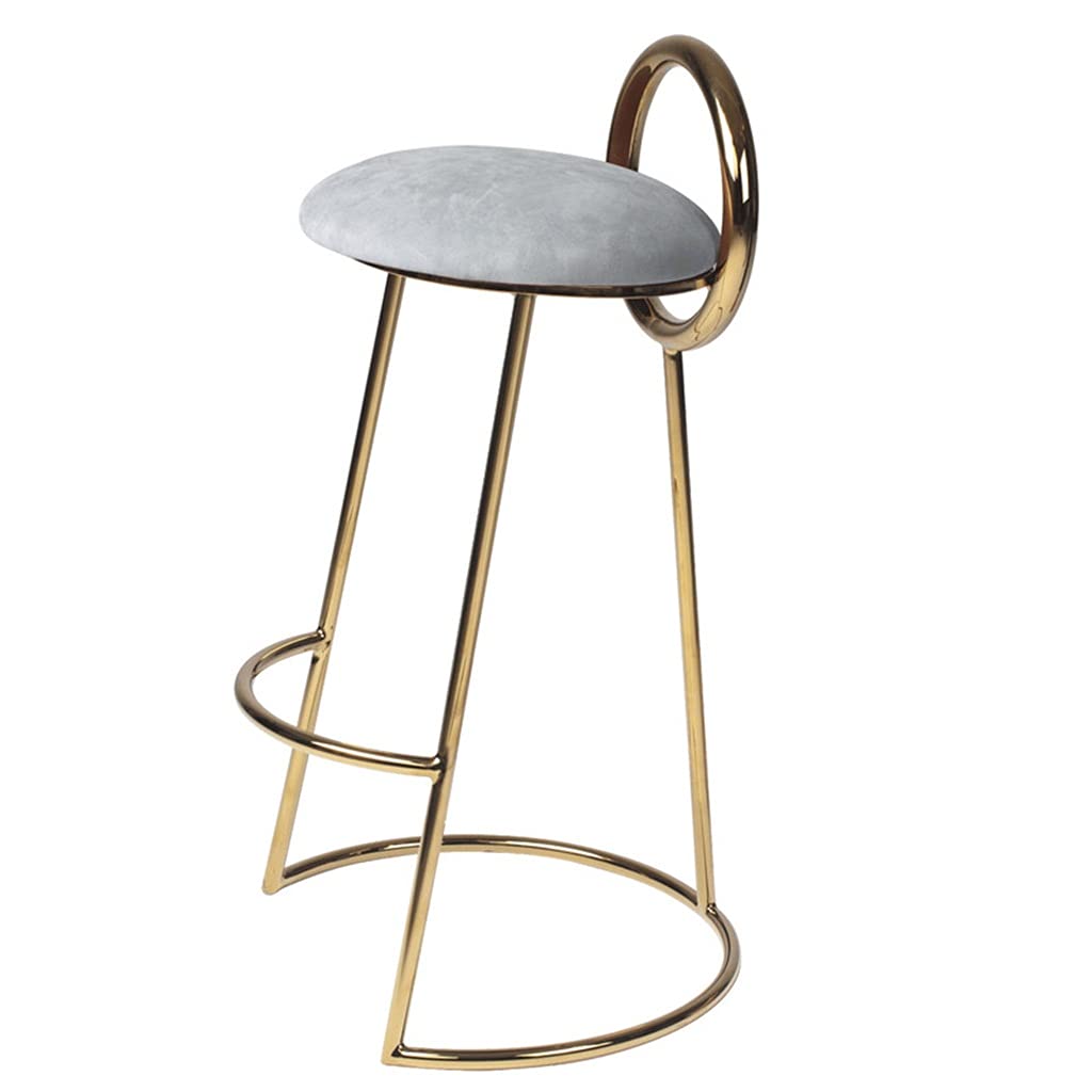 Tabouret en fer de réception nordique au design épuré 75cm
