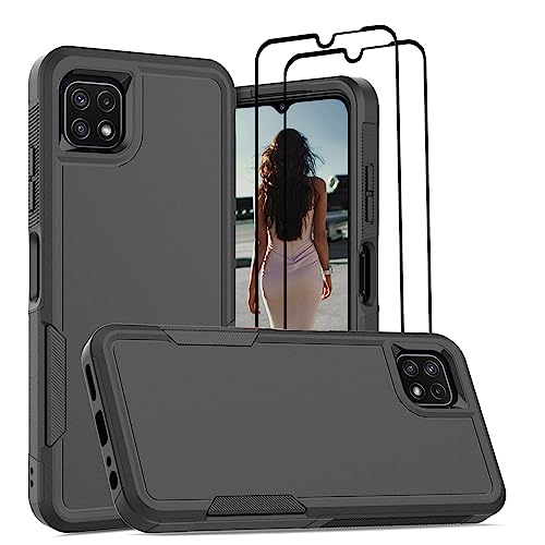 Coque Galaxy A22 5G Jeylly noire avec protège-écran inclus