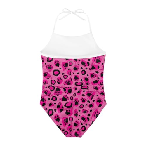 Image of ELEQIN Cartoon Animal Cute Girls One Piece Swimsuit Adjustable Swimwear for 3Y-10Y