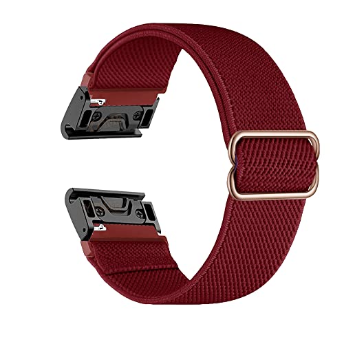 Bracelet de montre en nylon 26 mm XL rouge pour remplacer le bracelet Garmin Enduro