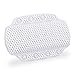 Relaxdays Almohada Bañera con Ventosas, Cojín Baño, Reposacabezas, Hidromasaje, Gomaespuma, 19,5 x 30,5 x 3,5 cm, Blanco, 19.5 x 30.5 x 3.5 cm