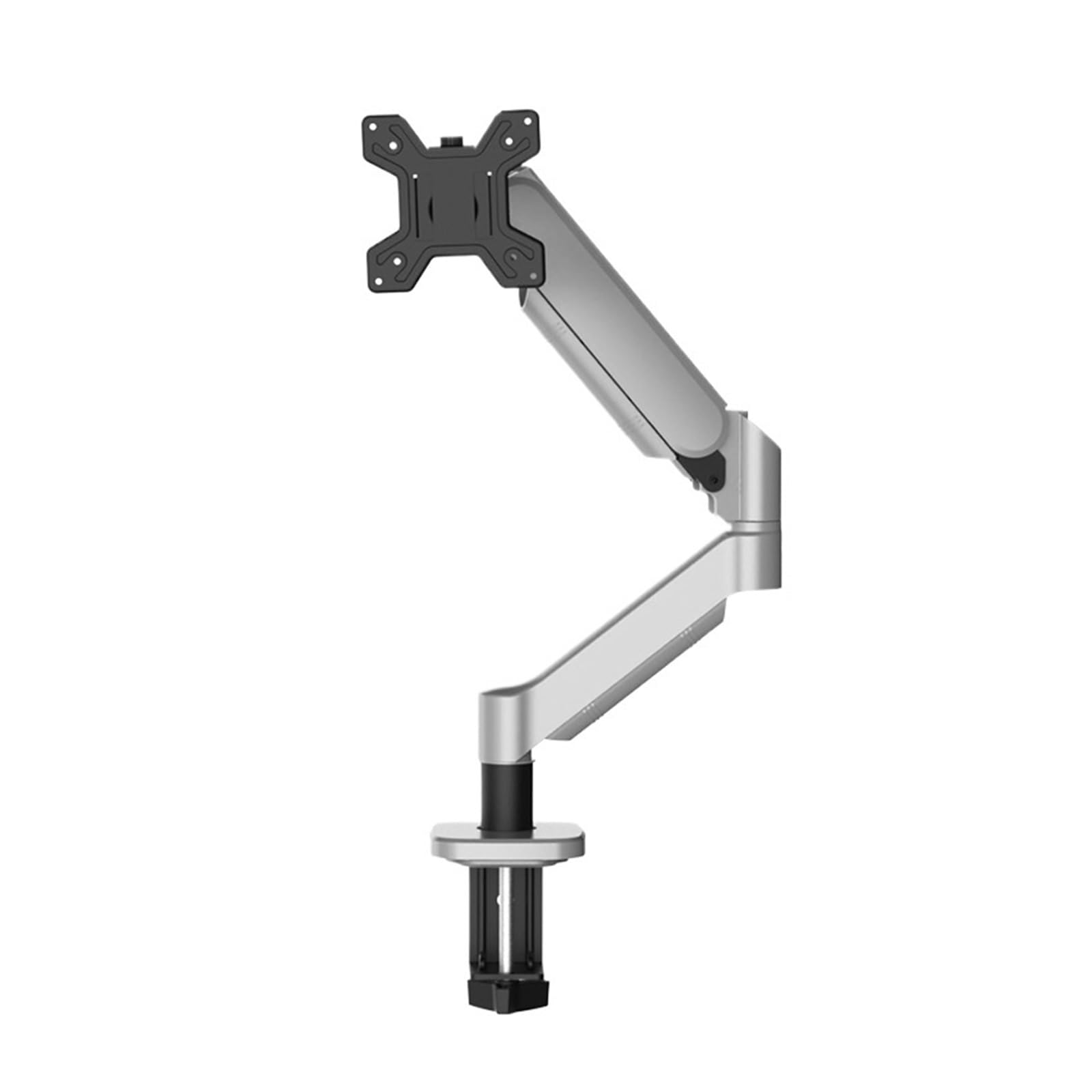 Ikpgbzxm Silver Adjustable Gas Spring Computer Monitor Stand With Suspension, Height Adjustment And Rotation(Silver)