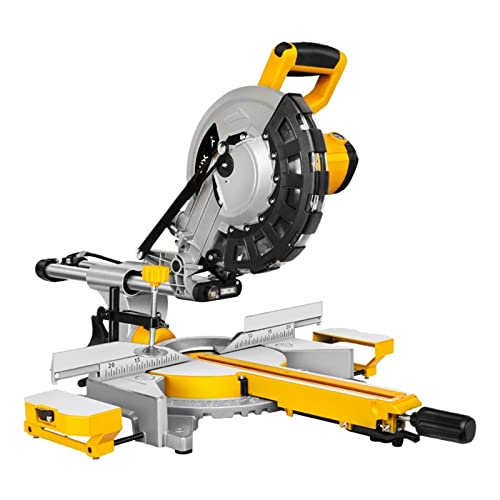 Sierra ingletadora de madera deslizante 10 pulgadas y 255mm, bisel único con luz LED, máquina cortadora herramientas eléctricas para trabajar la madera(With wood Blade)
