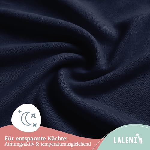 Laleni Jersey Spannbettlaken, 28x73cm, für Baby Beistellbett & Stubenwagen, 100% Baumwolle, Oeko-TEX Zertifiziert, 2er Set, Blau – Ansicht 5
