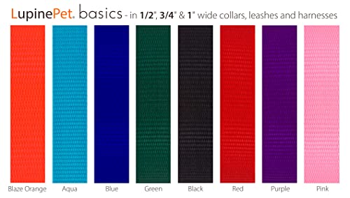 Lupinepet Basics 1/2" Black 12-18" Step In Harness For Small Dogs #TOP3