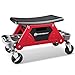 Powerbuilt Heavy Duty Roller Mechanics Seat and Brake Stool with 4-in. Rubber Swivel Casters Roll Over Anything, Big Seating Platform, Slide Out Tool Trays and Drawer 300 lb. Capacity – 240036
