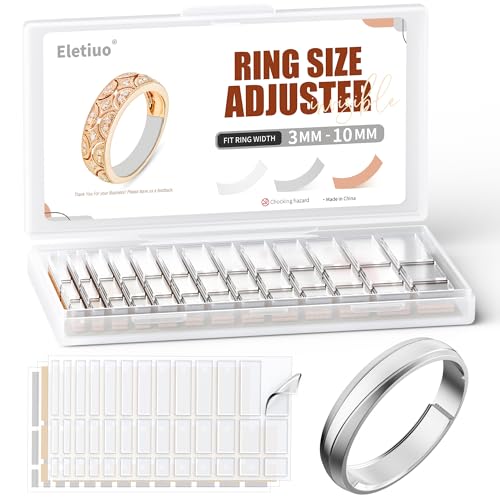 Ring Size Adjuster Loose Rings Invisible Reducer Jewelry Guard Sizer Tightener, Fitter, Reducer for Wide Rings, Multiple Resizer & 3 Colors, 6 Sheets /234 Pcs