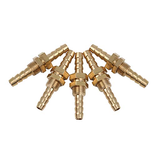 Raccord tuyau 6mm en laiton type connecteur cannelé pour l'assemblage fiable de vos tubes