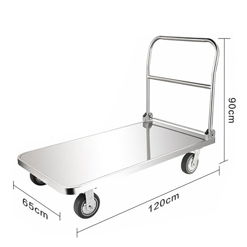 Carretilla plegable con plataforma reforzada 60x40 cm miniatura 2