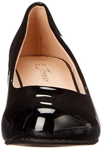 Olivia K Women's Classic Closed Toe Kitten Heel Pumps | Dress, Work, Party Low Heeled - Image 3
