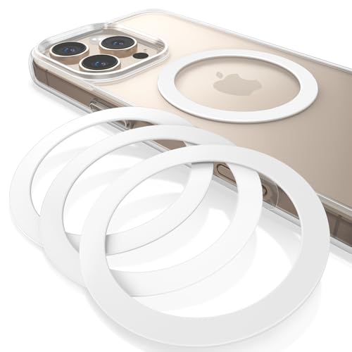 【4個入り・白】 Lamicall マグセーフ シール magsafe シール 磁気増強 メタルリング マグセーフ リング MagSafe対応 スマホリング iphone 16e アイホン 薄型 携帯 iPhone 17 17pro Air iPhone 16 15 14 plus pro max pro ミニ X XR SE Pixel galaxy アンドロイド 対応 ホワイト