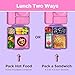 OmieBox Bento Box for Kids - Insulated Bento Lunch Box with Leak Proof Vacuum Insulated Food Jar - 3 Compartments, Two Temperature Zones (Unicorn Pink)