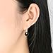 Earrings for Jewelry Gifts Accessory,S925 Earrings Female Fashion Simple Black Pearl Earring, 925(Gul)