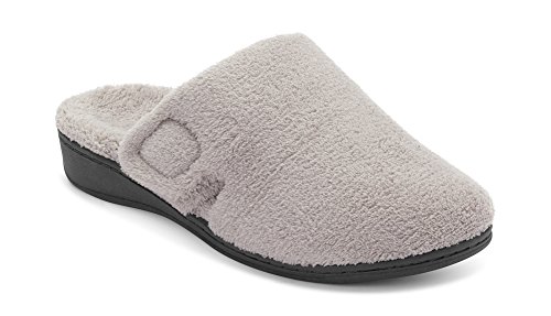 Vionic Womens, Gemma Slipper Grey Light 10 M