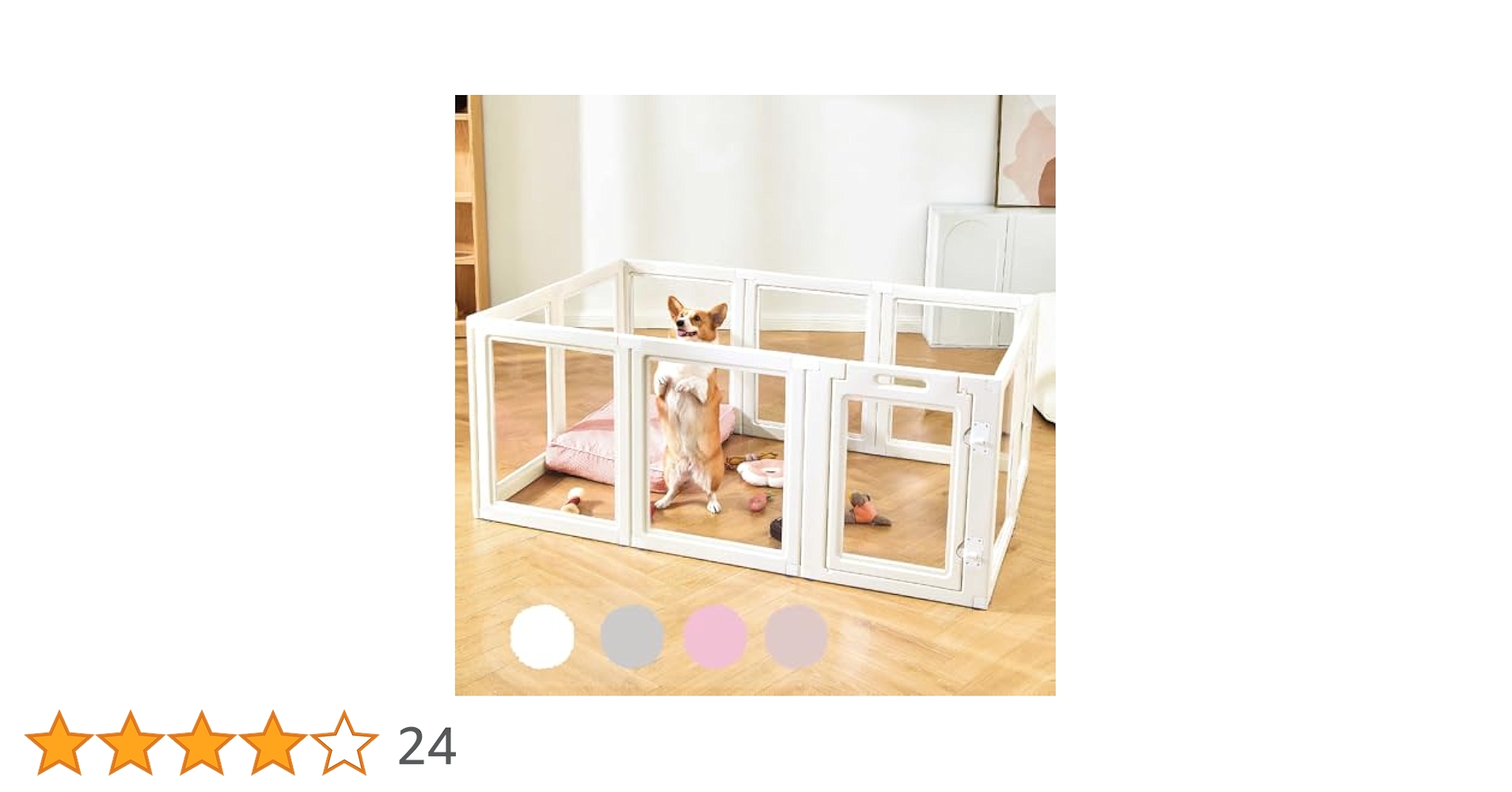 HAKOPE 【圧迫感のないクリアサークル】 ペットサークル 犬 サークル Amazon | HAKOPE 【圧迫感のないクリアサークル】 ペット