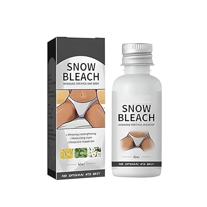 Snow Bleach Body Whitening Cream | Brightening Serum And Dark Spots Remover Face & Body | Perfect for Men & Women Black Skin & Intimate Areas | Skin Brightening & Even Tone (2 Pack)-picture-12