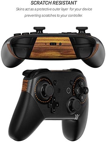 Wooden Gaming System Decalgirl Skin Sticker Wrap Compatible with Nintendo Switch Pro Controller image 3