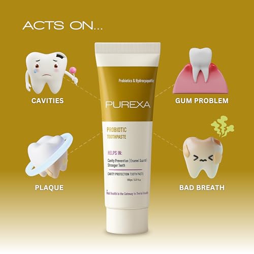 Image of Probiotic Toothpaste Pack of 2 | Dual Oral Microbiome Support | Good Bacteria Formula for Fresh Breath | Reduces Plaque & Harmful Germs | Strengthens Gums & Enamel Daily