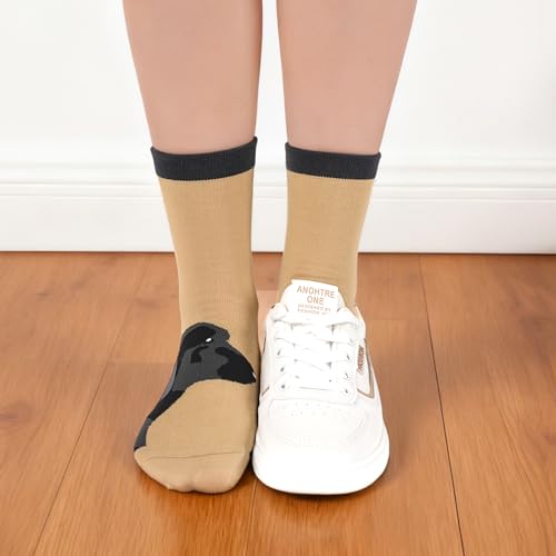 SukModen Lustige Socken Damen Bunte Socken aus Baumwolle, Hundemotiv & Weihnachts-Motiv, Katzensocken Tier-Motiv, Geschenkidee für Frauen Geburtstag & Weihnachten,Valentinstag-Geschenk für sie,5 Paare