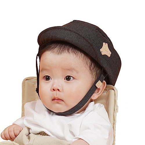 COMMU Baby Helmet for Crawling Walking Baby Head Protector(Midnight Grey) - Toddler, Infant Baby Safety Headguard, Air-Mesh Ventilation, Ultra-Lightweight, Stable Support Y-Structure