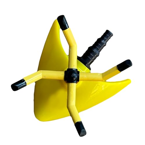 Image of YUVCON Sprinkler for Garden, 4 arm Sprinkler with 360 Degree Rotation, Dispenses The Water evenly, fits 1 /2 inch, 3 /4 inch & 1 inch inch Pipe, Water Sprinkler