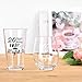Futtumy 20th Anniversary Glass Gifts Set, 20 Years of Being Mr Right & Mrs Always Right 17oz Wine 15oz Beer Glass, 20th Wedding Anniversary for Wife Husband Couple Parents Grandparents Friends