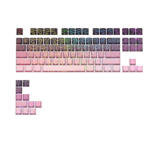Set de teclas Topographic 4.0, 97 teclas PBT perfil Cherry miniatura 1