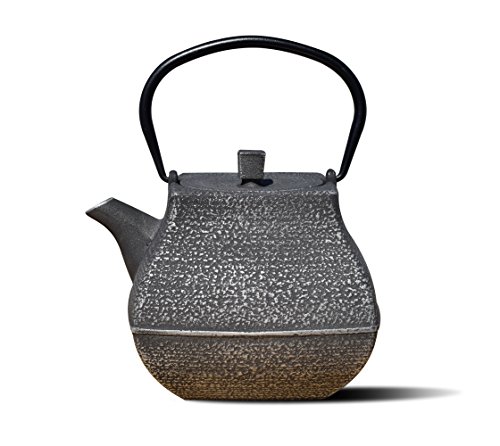 Old Dutch International Silver/Black Cast Iron Meiyo teapot 44 OZ