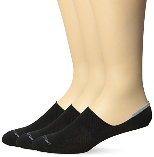 Calvin Klein Men's 3 Pack Feeder No Show Sock