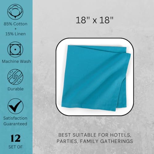 Servilletas de tela multicolor 18x18 pulg. pack x12 miniatura 5