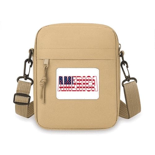Sac à bandoulière pour téléphone portable et cartes motif drapeau pays
