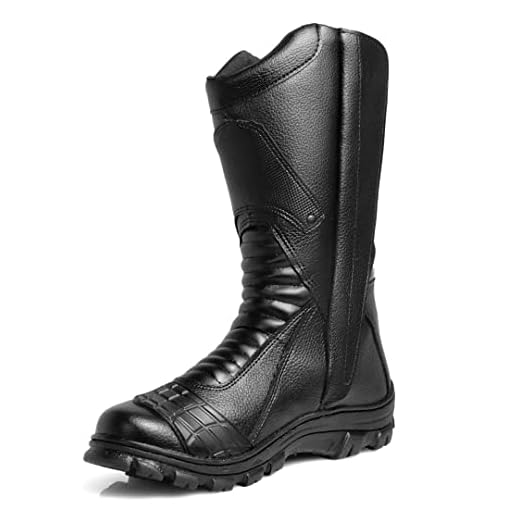 Bota Coturno Motociclista Militar Airsoft Cano Longo Preta Tática Exercito Paintball Tamanho:36;Cor:Preto
