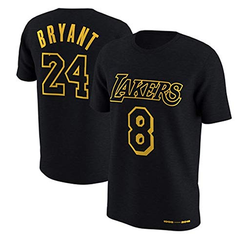 Camiseta de Verano Hombre Casual NBA Baloncesto Ropa Lakers Camiseta Negra Hombre Deportes Camiseta...