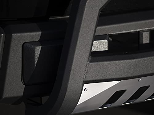 Image of Armordillo 7174320 AR Series Bull Bar Bumper Guard - Matte Black with Aluminum Skid Plate Fits 2010-2018 Dodge Ram 2500 /3500