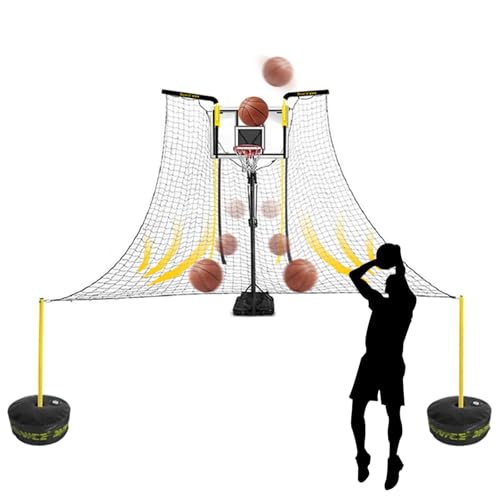 Retourneur de cerceau automatique de basket-ball avec supports rotatifs