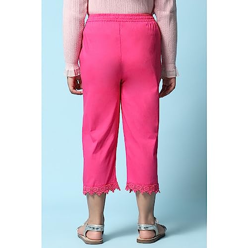 Image of BIBA Girls Regular Mid Rise Cotton Blend Capris