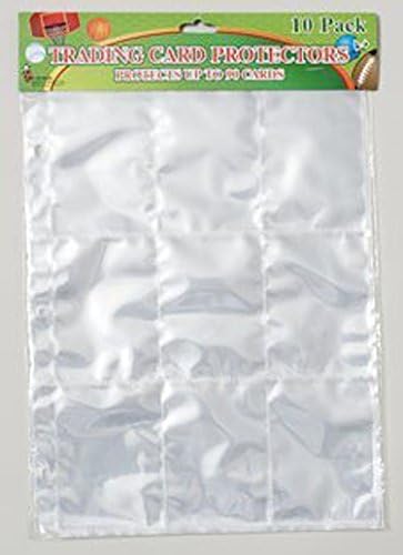 Trading Card Protector Sheets 9 Pocket X 250 Plastic Pages Holds 2250 Cards -3 Ring Binder