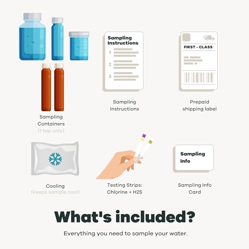 Image of Ultimate Home Water Test Kit for Drinking Water | Tests for 250+ Parameters Like Lead, Bacteria, and VOCs | EPA Certified Well or Tap Water Test