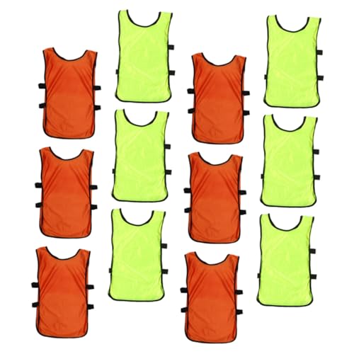 SKISUNO Portable Sports Vests 12Pcs Boys and Girls Football Training Vests Cooling Technology for Team Practice
