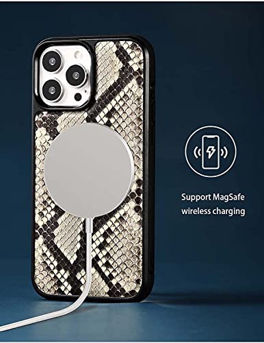 Étui Apple iPhone 14 coque arrière cuir python 6.1 pouces antichoc protection objectif - 7
