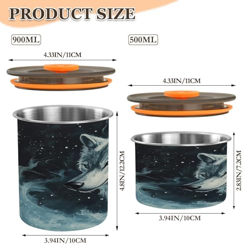 Envase de Almacenamiento de Café de Acero Inoxidable 30oz miniatura 3