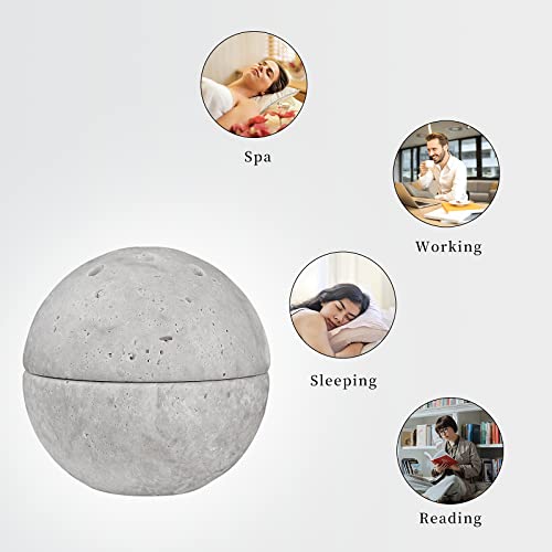 Natural Marble Incense Burner, Travertine Round Incense Cone Burner, Handmade Incense Burner Travertine Decor Hoom Room Shop Yoga Spa #TOP7