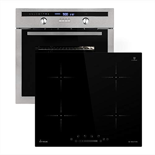 Autarkes Herdset: 60cm Einbaubackofen EB8013ED + 59cm Induktionskochfeld KF5900IND / Drehspieß/Kerntemperaturfühler…