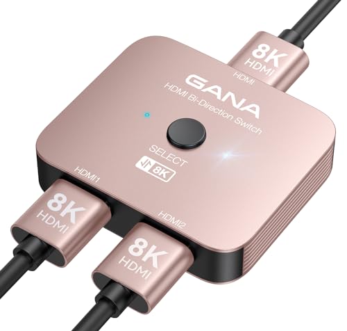 HDMIؑ֊ 8k@60hz/4k@120hz HDMIzAGANAo HDMIZN^[ 12o/21o 蓮 HDMI 2.1 ؑ֊ dt Xbox PS5/4/3 DVDv[[Fire StickKp