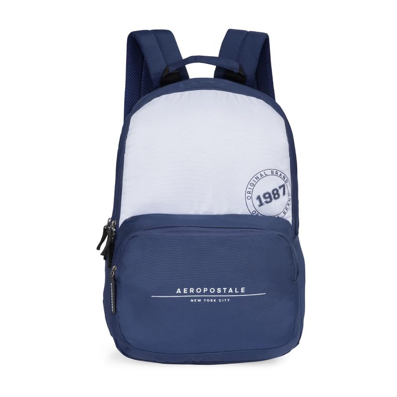 AEROPOSTALE Wilton Unisex Polyster 24L Laptop Backpack (14 Inch) - Navy + Off White (B0CV3TKTJV) Amazon Price History, Amazon Price Tracker