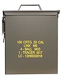 Outdoor Mil-Tec US Ammo Box Steel m9 Cal.50 Large