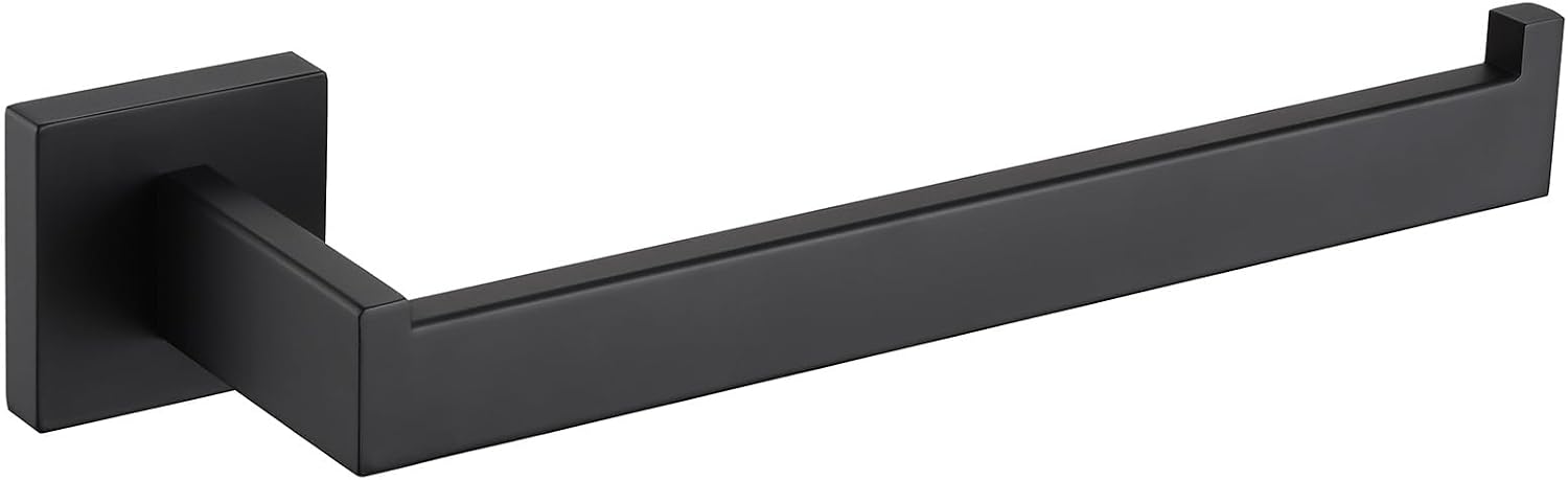 Angle Simple Bathroom Towel Holder Matte Black, 10.24-Inch Hand Towel Rack