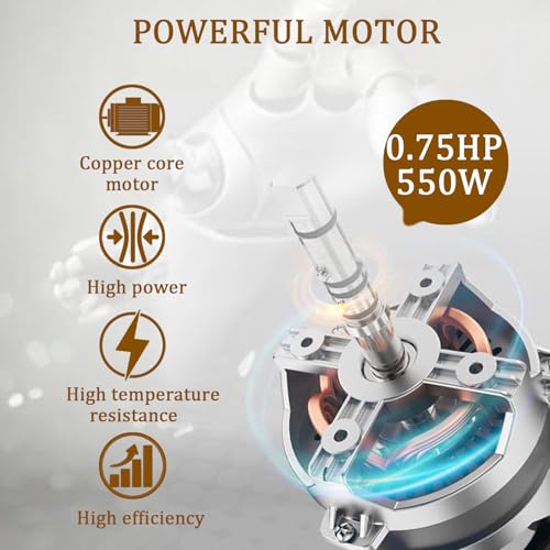 Rallador eléctrico comercial para queso 550W con contenedor miniatura 3