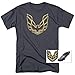 Popfunk Pontiac Firebird GM Logo General Motors T Shirt Charcoal (Large)